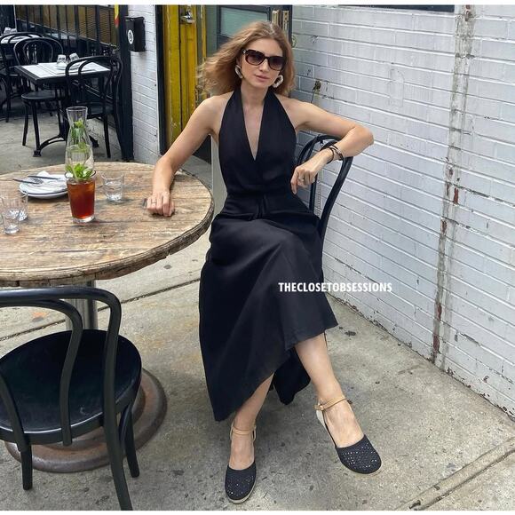 Zara Navy Halter Maxi Dress - Picture 14 of 16